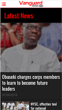 Vanguard news app for PC screenshot 1