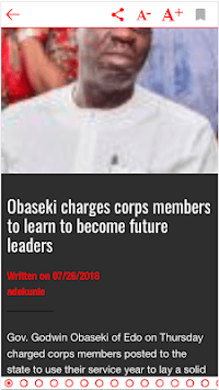 Vanguard news app for PC screenshot 2