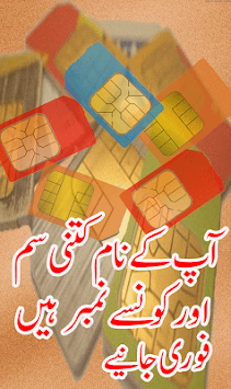 Sim Information System By CNIC Number for PC screenshot 1