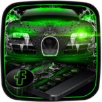 Green Neon Luxury Car Theme for PC