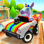 Pony Craft Unicorn Car Racing - Pony Care Girls APK