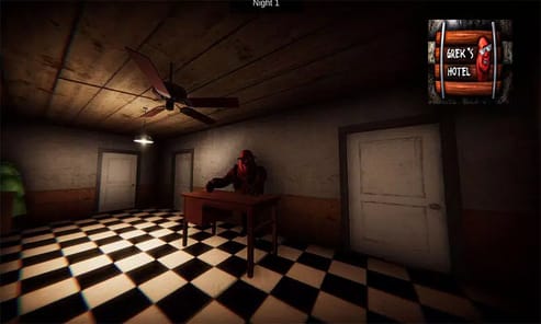 Scary Nights At Grek's Hotel for PC screenshot 1
