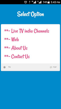 Live TV India Channels & Movie for PC screenshot 1