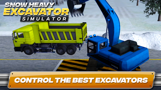 Snow Heavy Excavator Simulator for PC screenshot 1