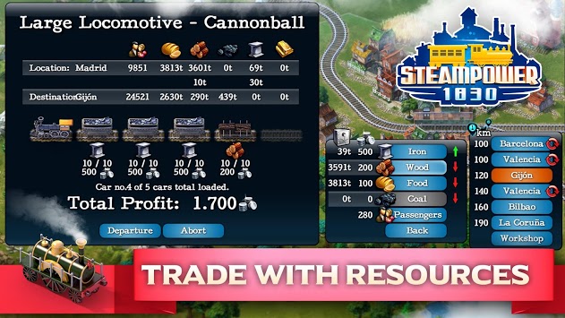 SteamPower 1830 Railroad Tycoon for PC screenshot 3