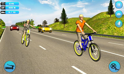 Bicycle Rider Traffic Race 17 for PC screenshot 1