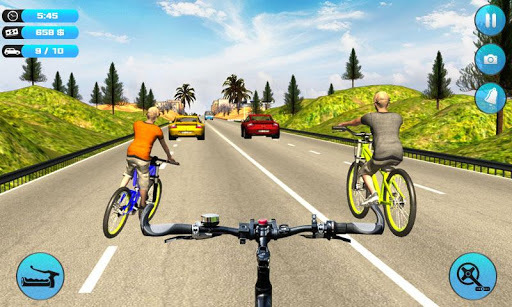 Bicycle Rider Traffic Race 17 for PC screenshot 3