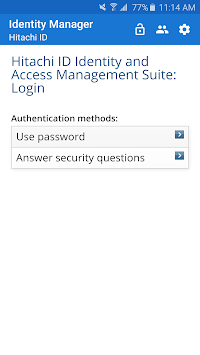 Hitachi ID Mobile Access for PC screenshot 1