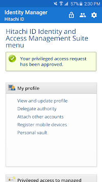 Hitachi ID Mobile Access for PC screenshot 2