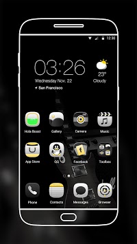 Electric Black-launcher Theme for PC screenshot 1