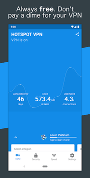 Hotspot VPN - Free, Unlimited, Fast, and Secure! for PC screenshot 1