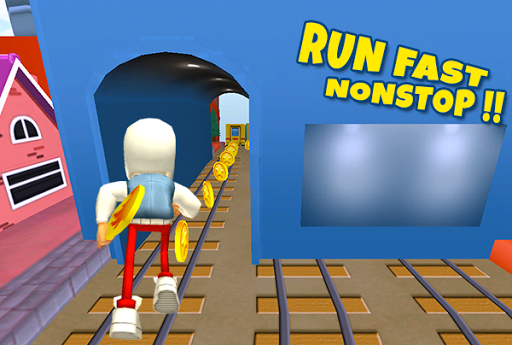 3D Subway Kids Rail Dash Run for PC screenshot 1