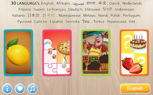Food puzzle for kids 🥕🍅🍍🍉🎂🍭🍪🧀 for PC screenshot 2