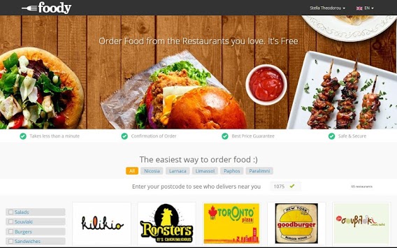 foody Cyprus - online ordering for PC screenshot 3