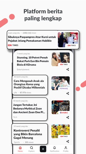 IDN App - Aplikasi Baca Berita Terlengkap for PC screenshot 3