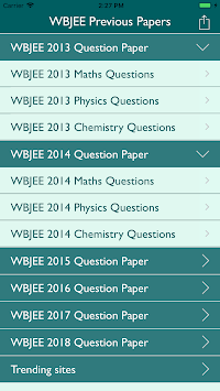 WBJEE Previous Papers Free for PC screenshot 2