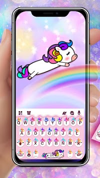 Flower Sweetie Unicorn Keyboard Theme for PC screenshot 1