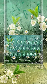 Summer Rain Waterdrop Keyboard Theme for PC screenshot 1