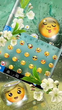 Summer Rain Waterdrop Keyboard Theme for PC screenshot 2