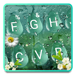 Summer Rain Waterdrop Keyboard Theme APK
