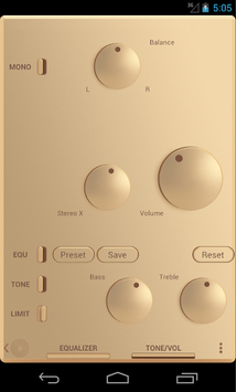 Skin for Poweramp v2 Gold for PC screenshot 3