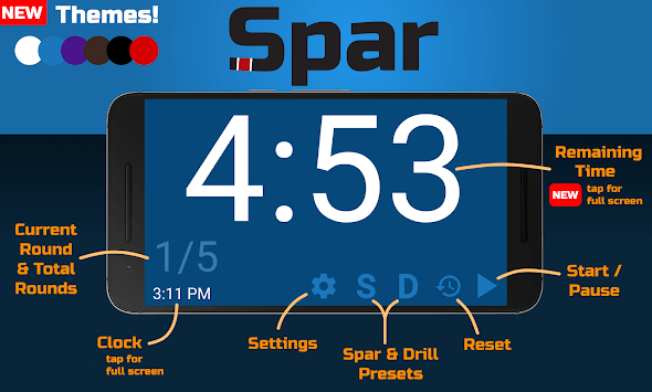 Spar - BJJ Timer for PC screenshot 1