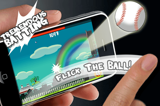 Flick Home Run! baseball game for PC screenshot 2
