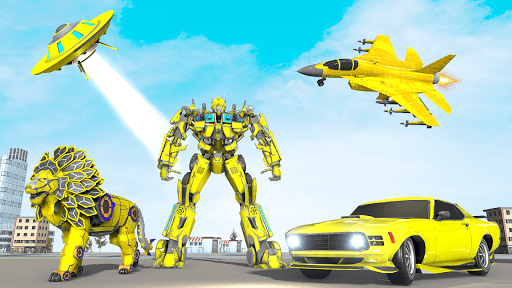 Lion Robot Transform Wars : Super Bike Robot Games for PC screenshot 1