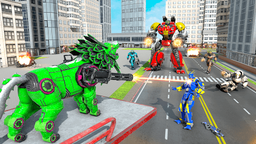 Lion Robot Transform Wars : Super Bike Robot Games for PC screenshot 2