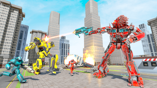 Lion Robot Transform Wars : Super Bike Robot Games for PC screenshot 3