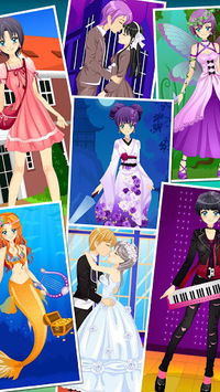 Anime Dress Up Games For Girls - Couple Love Kiss for PC screenshot 1