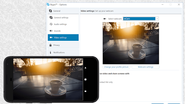 mCam WiFi Webcam for PC screenshot 1