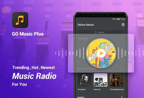 GO Music Plus Player- Free Music, Radio, MP3 for PC screenshot 1