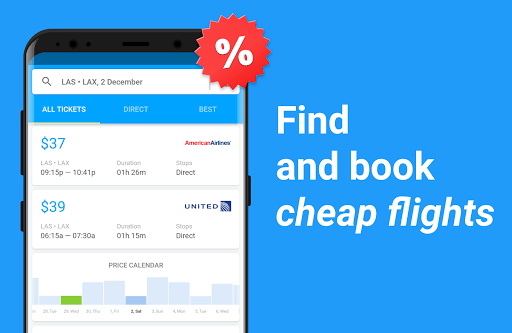 Cheap flights and airline tickets — Jetradar for PC screenshot 1