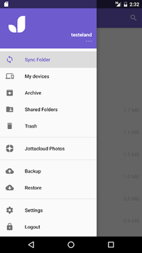 Jottacloud (old) for PC screenshot 1