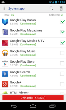 System app remover (root needed) for PC screenshot 2