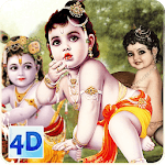 4D Little Krishna App & Live Wallpaper for PC