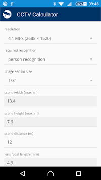 CCTV Calculator for PC screenshot 3