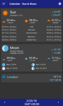 Calendar - Sun & Moon for PC screenshot 2