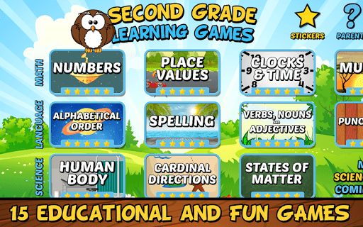 Second Grade Learning Games Free for PC screenshot 1