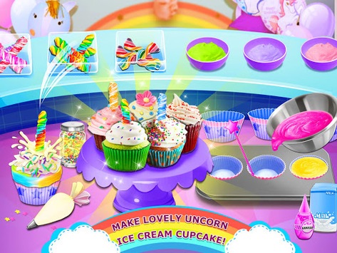 Rainbow Ice Cream - Unicorn Party Food Maker for PC screenshot 3