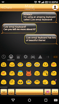 Gold Classic Emoji Keyboard for PC screenshot 2