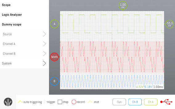 SmartScope Oscilloscope for PC screenshot 3