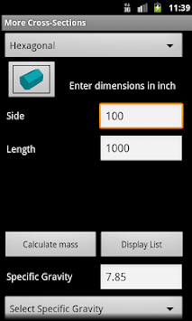 Engineering Weight Calculator for PC screenshot 3