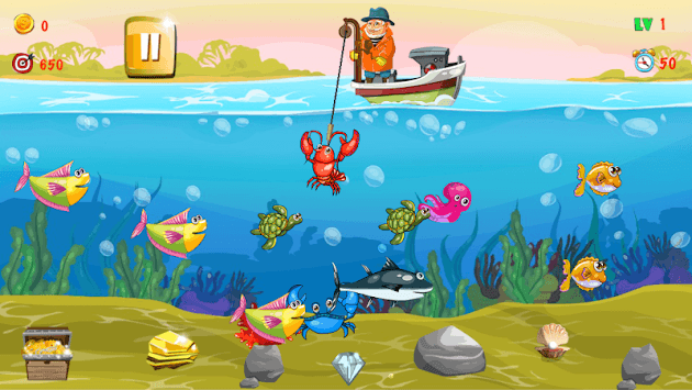 Gold miner, Fishing, gold rush for PC screenshot 2