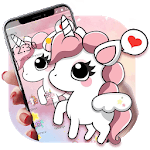 Cartoon Cute Lovely Unicorn Theme APK