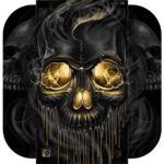 Gold Black Horrific Skull Theme APK Gold Black Horrific Skull Theme APK