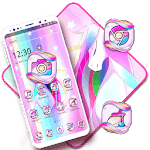 Cute Rainbow Unicorn Fantasy Theme for PC