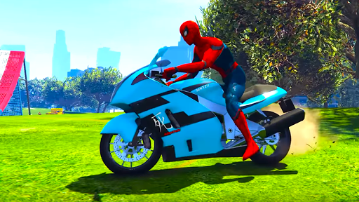 Superheroes Bike Stunt Racing Games for PC screenshot 2