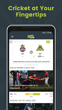 Cricingif - Live Cricket Scores for PC screenshot 1